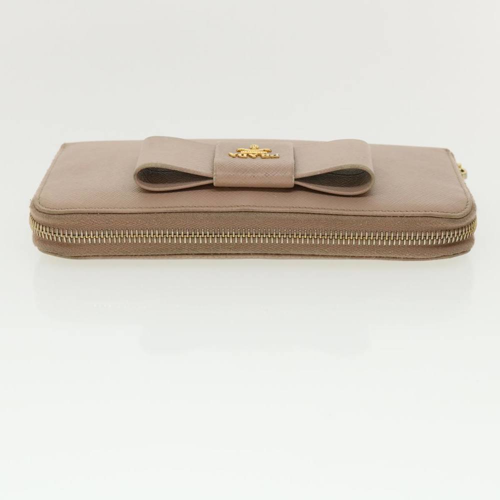 PRADA Long Wallet Safiano Leather Pink Auth 35586 - Picture 4 of 10